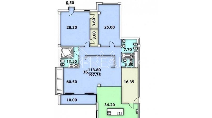 Продаж! 3-кімн. студійна квартира в ЖК Карат | Toprealtor